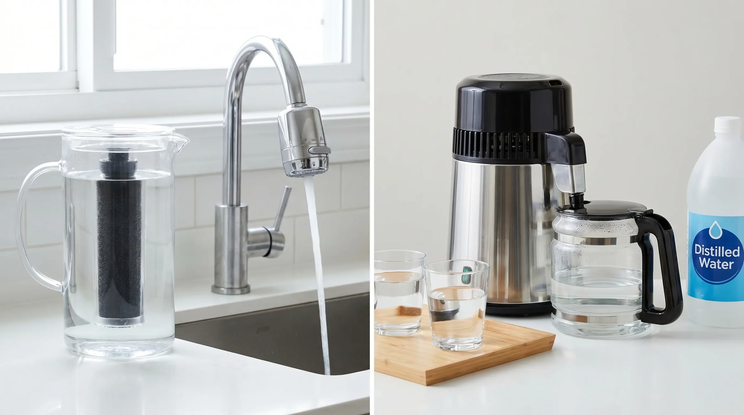 Is Filtered Water the Same as Distilled Water