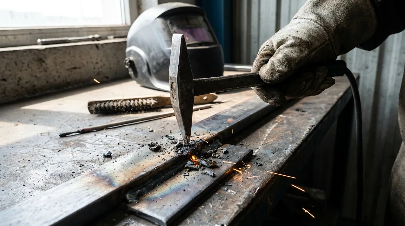 The Chipping Hammer Is Used to Remove Slag in Arc Welding Basics!